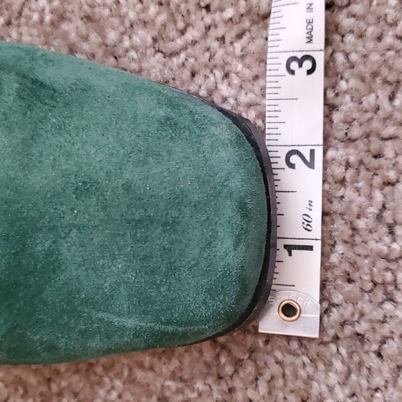 Like new! Vintage green genuine seude riding zip up boots - Picture 11 of 11